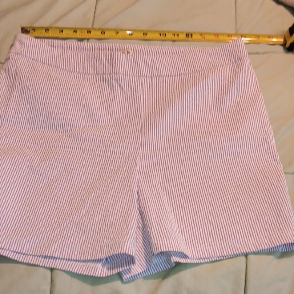 Nanette Lepore Blue and White Striped Women's Shorts